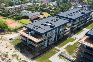 Budynek, w którym mieści się apartament