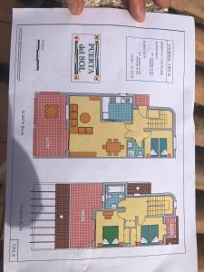 Plan piętra w obiekcie Casa de familia