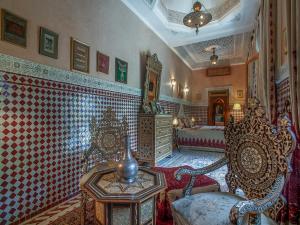 Posezení v ubytování Riad & Spa Laurence Olivier