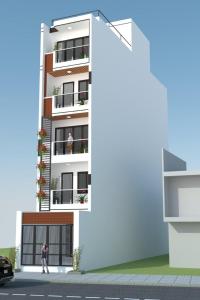 a rendering of a building at New Studio 202 District 9 in Xóm Dầu Bình Thới