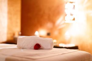 Voodi või voodid majutusasutuse Hotel Spinale toas
