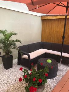 Posezení v ubytování Mosoly Apartman
