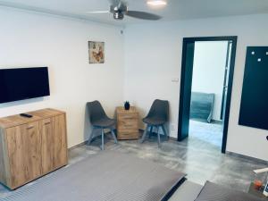 TV a/nebo společenská místnost v ubytování Ubytování V Zátiší Lednice