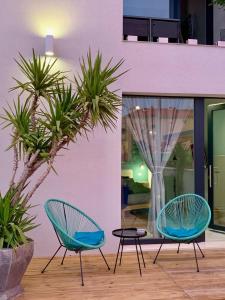 Posezení v ubytování Deluxe Suites Mandić