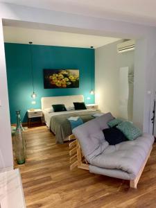 Postel nebo postele na pokoji v ubytování Deluxe Suites Mandić