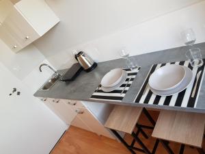 Kuchnia lub aneks kuchenny w obiekcie Kotwica Puck