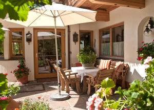 Sân trong/khu vực ngoài trời tại Hotel Garni Glockenstuhl