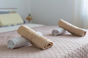 Posteľ alebo postele v izbe v ubytovaní Apartman 3D