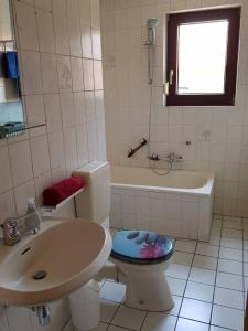 Wagner's Wohlfühl Wohnung (WWW) tesisinde bir banyo