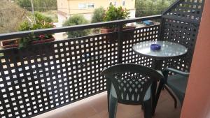 A balcony or terrace at Hostal Sant Roc