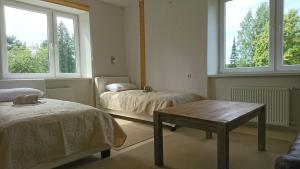 Postel nebo postele na pokoji v ubytování Observatory apartement