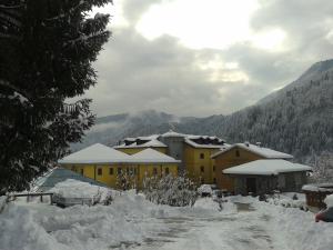 Grand Hotel Gortani during the winter