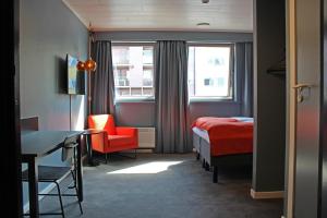 Voodi või voodid majutusasutuse Narvik Hotel Wivel toas