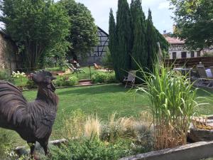 Zahrada ubytování Auberge Saint Laurent