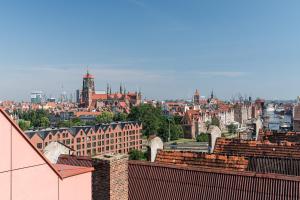 Widok na miasto Gdańsk z tego apartamentu