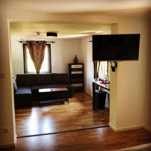 Fenix Hall Boutique Hotel Hallstatt的电视和/或娱乐中心