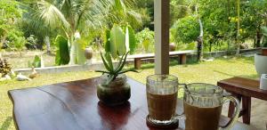 Baan Hinlad Home and Hostel外面的花园