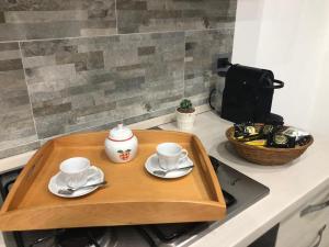Príslušenstvo na prípravu kávy alebo čaju v ubytovaní Dammuso Lauretta