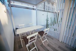 Balkón nebo terasa v ubytování Zigzag