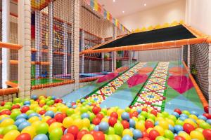 a large pool filled with lots of balls at Mardan Palace in Lara