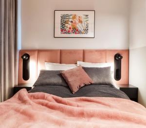 Posteľ alebo postele v izbe v ubytovaní Rajska Blue Luxury Apartment