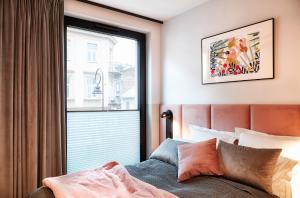 Posteľ alebo postele v izbe v ubytovaní Rajska Blue Luxury Apartment