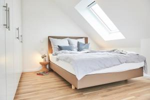 Postel nebo postele na pokoji v ubytování Boardinghome Oldenburg