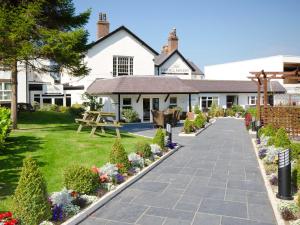 a view of the inn from the garden at The Kinmel & Kinspa in Abergele