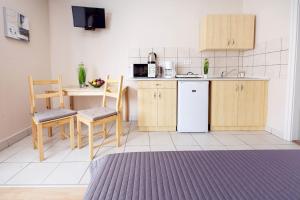 Kuchyňa alebo kuchynka v ubytovaní Apartman Szanyi
