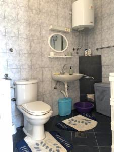 a bathroom with a toilet and a sink at Apartmani Milan in Trebinje