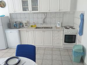 Kuchyň nebo kuchyňský kout v ubytování Apartments Rosa