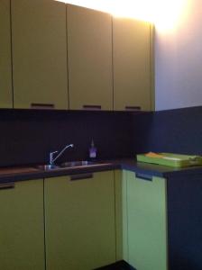 Kuchyň nebo kuchyňský kout v ubytování Geldmunt Apartment