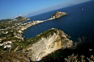 an island in the middle of the ocean at Punta Chiarito Resort in Ischia