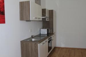 Kuchyň nebo kuchyňský kout v ubytování Apartment Fonhauser + 32 fotografií