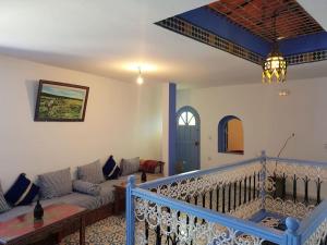 Χώρος καθιστικού στο Hotel Ouarzazate