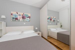 Posteľ alebo postele v izbe v ubytovaní Apartman IVONA
