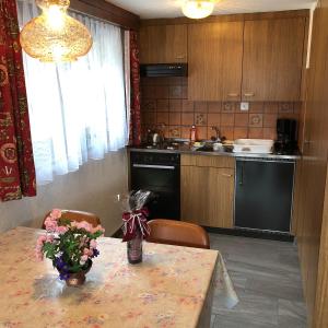 Kuchyň nebo kuchyňský kout v ubytování Haus Erle