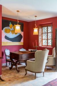 Posezení v ubytování Alquería Calatrava B&B