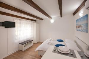 Televízia a/alebo spoločenská miestnosť v ubytovaní Studio apartments Tara