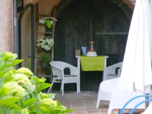 Patio nebo venkovní prostory v ubytování Etna Dependance