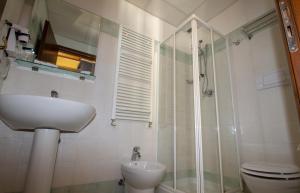 Koupelna v ubytování Hotel Gangi