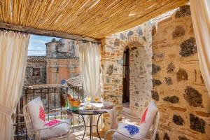 ระเบียงหรือลานระเบียงของ Albergo Diffuso Mannois