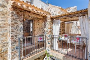 ระเบียงหรือลานระเบียงของ Albergo Diffuso Mannois