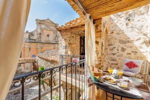 ระเบียงหรือลานระเบียงของ Albergo Diffuso Mannois