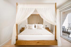 Letto o letti in una camera di Villa Basca