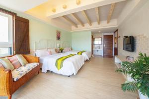 Voodi või voodid majutusasutuse Mong Shan Homestay toas