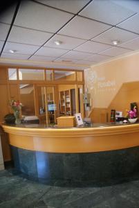 a lobby of a hospital with a reception counter at Rosabel in Benidorm