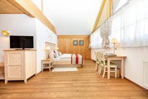 TV a/nebo společenská místnost v ubytování Hotel Garni Sonnhof