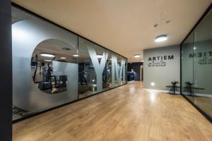 Fitness centrum a/nebo fitness zařízení v ubytování ARTIEM Asturias