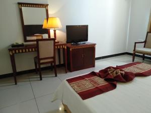 Uma televisão e/ou sistema de entretenimento em Excelsior Resort